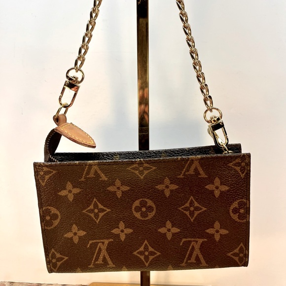 Auth Louis Vuitton Monogram Cosmetic Pouch Bucket Bag PM Clutch/Insert Versatile - Picture 12 of 12